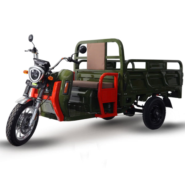 CargoMax 800 – Elektromos teher tricikli, 3000W | 72V 45Ah | Zöld