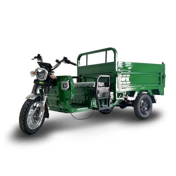 CargoMax 800 S – Elektromos teher tricikli, 3000W | 72V 45Ah | Zöld